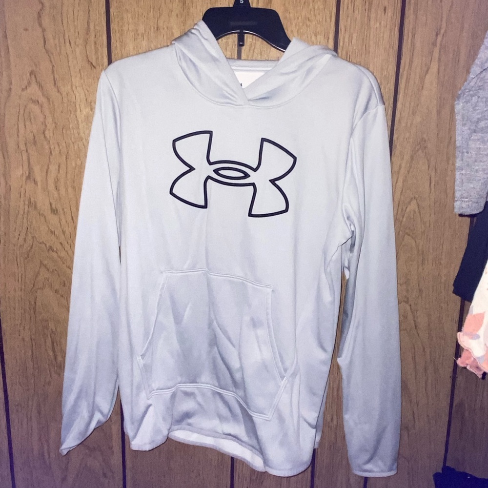 gray under armour hoodie